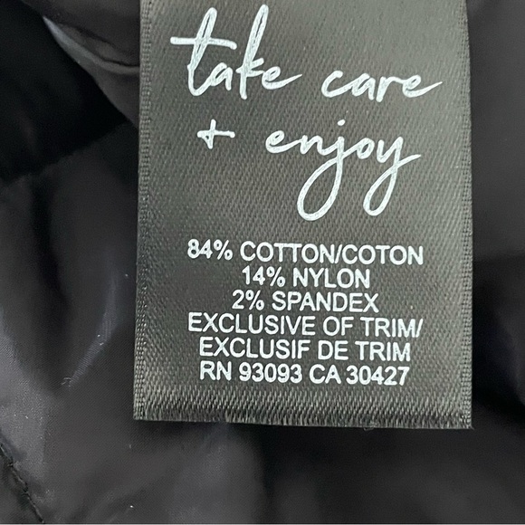 Nic+Zoe Quilted Mix Media Coat Snap Closure Large Front Pockets Size Large NWT - Picture 15 of 15